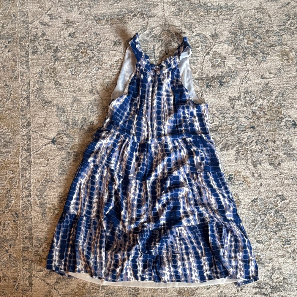 Stylish Blue and White Sundress